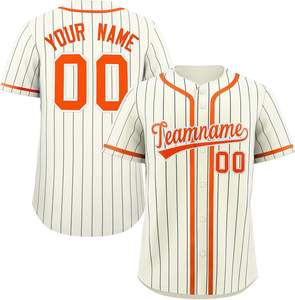 Jersey de béisbol con ajuste personalizado, camisa de softball de malla de secado rápido con botones, aparejos de rendimiento profesional, letras de sarga bordadas, jóvenes de EE. UU. - Product Image 3