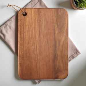 Planche à découper et plateau de service en bois, forme rectangulaire durable, épaisseur de 12 mm, passe au lave-vaisselle - Product Image 5