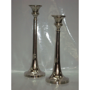 Support de bougie en aluminium classique Durable en métal nickelé, décoration de maison élégante, support de bougie d'art - Product Image 3