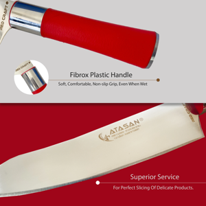 Nueva llegada ATASAN Red Craft Chefs cuchillo No 2 Premium Chef cuchillo de cocina hecho a mano de alta calidad de acero inoxidable cuchillos de cocinero - Product Image 3