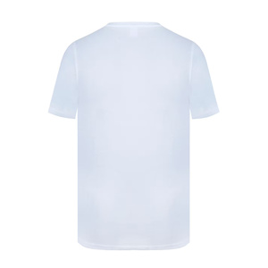 Camiseta con cuello en V para mujer, camiseta en blanco informal de algodón suave de tela al por mayor para todos los días - Product Image 2