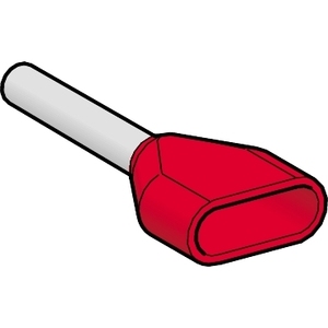 Terminale Elettrico SCHNEIDER ELECTRIC Linergy TR a Doppio Conduttore Rosso 1mm Isolato, Misura Media, AZ5DE010D - Product Image 1