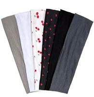 Dames hoofdbanden met meerdere kleuren fruitdesign, sportief, antislip, van zacht materiaal, voor workout, yoga, hardlopen, brede, dikke haarband