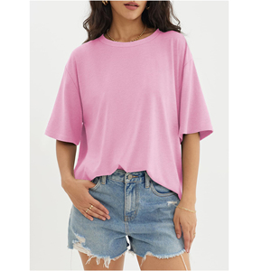 เสื้อยืดสตรีเสื้อคอตตอนพิมพ์โลโก้ตามสั่ง - Product Image 5