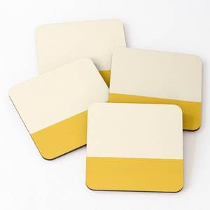 ที่รองแก้วหินพิมพ์ลายเคลือบสี่เหลี่ยมทำจากไม้แบบแฮนด์เมดสำหรับตกแต่งเครื่องดื่มชากาแฟเบียร์ - Product Image 1