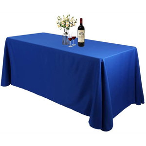 Modern Beige Banquet <b>Table</b> <b>Cloth</b> White <b>Round</b> Designs Vinyl Stretch Spandex for Home Wedding & Dining Woven Rectangle Style - Product Image 5