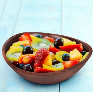 New Design Curved <b>Wooden</b> <b>Fruits</b> Salad Dough Serving Bowl for Home Kitchenware Tabletop Hotels Restaurant Wedding Gift Wholesale - Product Image 2