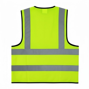 Gilet de sécurité réfléchissant orange haute visibilité, vêtements de travail avec bandes réfléchissantes, vêtements réfléchissants, gilet de sécurité réfléchissant - Product Image 2