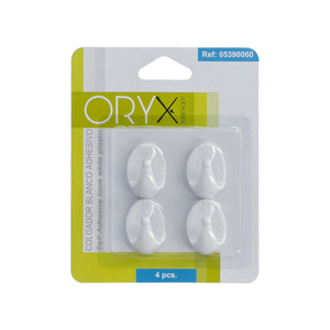 Oryx Gancio Piccolo Bianco (Confezione Blister da 4) Adesivo - Product Image 5