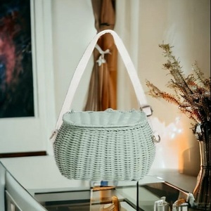 กระเป๋าทรงบ้านหวายสำหรับเด็กกระเป๋าถือชายหาดงานทำมือสวยงามดีไซน์ใหม่ล่าสุด - Product Image 4