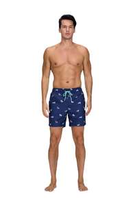 Pantalones Cortos de Hombre de Lona Tejida con Estampado Digital |   Pantalones Cargo Transpirables de Cintura Media con Cordón, Ecológicos, Antiarrugas, Estilo Urbano - Product Image 5