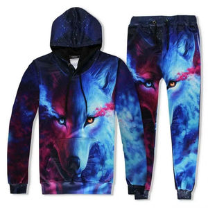 Ensemble de survêtement pour homme 100% coton entièrement personnalisé, 2 pièces, avec pantalon de jogging évasé et sweat-shirt, collection hiver pour homme - Product Image 3