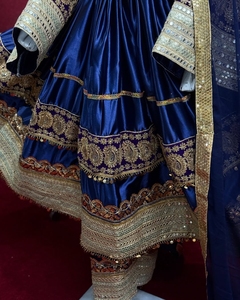 Robe afghane pakistanaise nouvelle tendance Pakistan fait longue robe belle pour l'Aïd de WS INTERNATIONAL beau costume 614 - Product Image 3