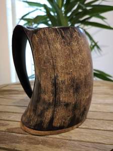 CUERNO DE BÚFALO DE SUPER CALIDAD, TAZA GRANDE, artesanía, taza de cuerno vikingo pulido, producto de ágata de alta calidad, bebida de restaurante - Product Image 5