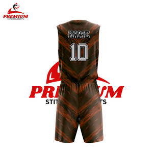 Vêtements de sport d'été en gros, respirants, antibactériens, à séchage rapide, ensembles d'uniformes de basket-ball grande taille, logo personnalisé, appliqué - Product Image 2