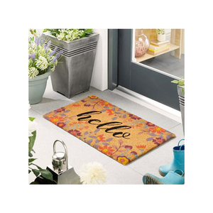 พรมเช็ดเท้าแบบทันสมัย ปุยใยมะพร้าว สำหรับทางเข้า ทนทานต่อการใช้งานหนัก ช่วยทำความสะอาดเท้า กันลื่น ปลอดภัยสำหรับสัตว์เลี้ยง พร้อมถาดยาง - Product Image 3