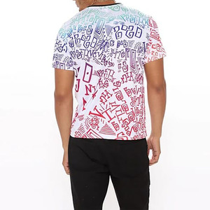 Camiseta para hombre de manga corta, diseño de patrón personalizado, camisetas de talla grande para hombre, camisetas de Color personalizadas OEM 2025 - Product Image 3