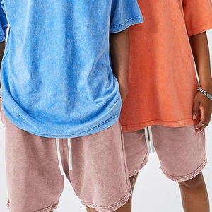 2025 pantalones cortos lavados con ácido de alta calidad para hombres, patrón sólido ecológico, el mejor Material, nuevo estilo, pantalones cortos lavados bordados de talla grande - Product Image 2