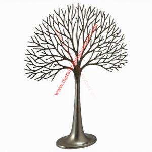 Escultura moderna de árbol de aluminio plateado, diseño artístico único, artesanías de Metal para decoración de pared del hogar y mesa Interior - Product Image 3