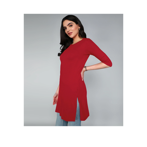 Blusa Larga de Algodón para Mujer, Moderna, Lisa, Cómoda y Perfecta para un Estilo Casual Diario o de Oficina - Product Image 6