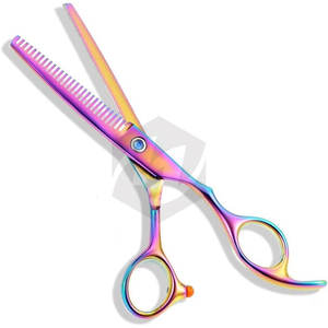 Tijeras de Entresacar para Peluquería, Recubrimiento de Titanio Múltiple, Diseño Personalizado, Ligeras y Elegantes - Product Image 1