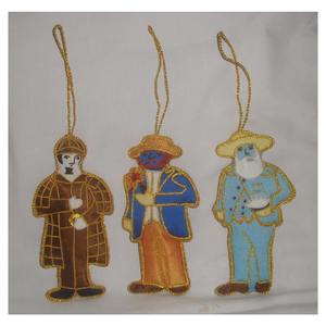 ของประดับแบบแขวนตกแต่งบ้านมีสีสันสดใสดีไซน์รูปลูกปัดและเย็บปักถักร้อย Zari แฮนด์เมดผลิตจากอินเดีย - Product Image 1