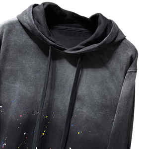 Logotipo personalizado Bling Hoodies French Terry 100% Cotton Hoodie Acid Wash Oversized FOR HOODIE - Product Image 2