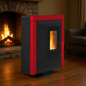 Estufa de Pellets de Acero SOUVENIR PLUS de 10kW, Bordeaux, 5.0 Estrellas, Clase A+, Modelo 1293951 - Product Image 3