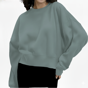 Sudadera Oversize de Felpa para Mujer, Suave, de Algodón Transpirable, Cálida, Holgada, Informal, Cómoda, para Otoño e Invierno, con Estampado Largo en la Parte Delantera - Product Image 3