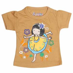 T-shirt pour bébé fille - Camel - Product Image 1