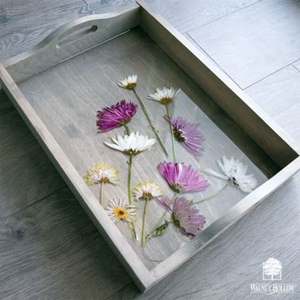 Nouveau plateau de service en résine de conception antique faite à la main pièce unique pour les portions de dîner de restaurants et d'hôtels plats - Product Image 4