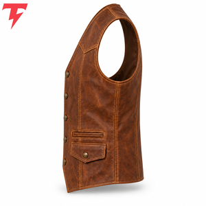 2026 Premium <b>Men's</b> <b>Leather</b> <b>Vest</b> Plus Size Reversible Waterproof Windproof Quick Dry Eco-Friendly Breathable V-neck Winter Casual - Product Image 5