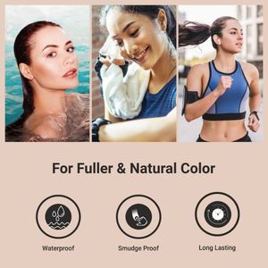 Kit de poudre à sourcils au henné rougeâtre bordeaux végétalien de haute qualité teinte de sourcils à base de plantes imperméable Logo personnalisé naturel longue durée 6 yeux - Product Image 4