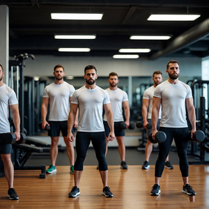 Camiseta de entrenamiento para hombre, camiseta atlética de manga corta para ejercicio de culturismo, Camiseta ajustada de poliéster 100% para hombre - Product Image 5