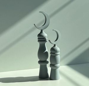 Minarete ornamental islámico de la luna de la torre para Eid-al-fitr Ramadan Decor Minaret de Indian Metal World - Product Image 3