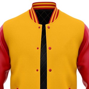 Nouvelle veste d'hiver pour homme sur mesure, manches en cuir, style varsity - Product Image 3
