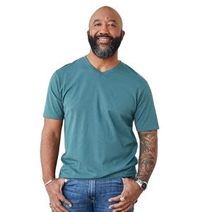 Camisetas de manga corta para hombre, ropa de verano de alta calidad, 100% algodón, Color sólido, estampado personalizado, al mejor precio - Product Image 5