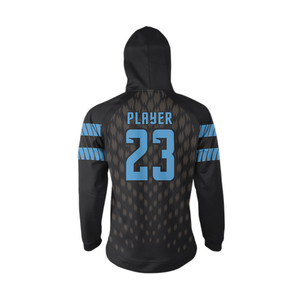 Sudadera CON CAPUCHA DE BALONCESTO personalizada, jersey con estampado sublimado o sudadera de baloncesto con cremallera y logotipo del equipo, nombre y números - Product Image 2