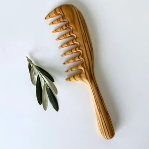 Peigne en bois naturel écologique pour une croissance saine des cheveux et un style lisse adapté au soin quotidien des cheveux et au toilettage - Product Image 4
