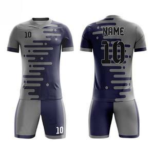 Ensemble d'uniformes de football d'équipe personnalisés avec options d'impression de maillots et de shorts, idéaux pour les tournois de ligues scolaires de clubs sportifs - Product Image 5