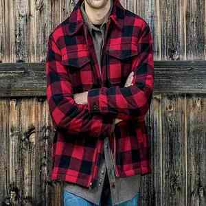 High Quality Jacket for Man, Man Jacket Plaid Flannel <b>Shirts</b> Thick <b>Quilted</b> Lined Long Sleeve Winter <b>Shirt</b> Cotton winter jacket - Product Image 3