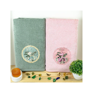 Surdimensionné 90x180cm 700GSM Premium Coton Brodé Serviettes De Bain À Séchage Rapide Spa Resort Qualité Durable Eco Safe OEM ODM Service - Product Image 2