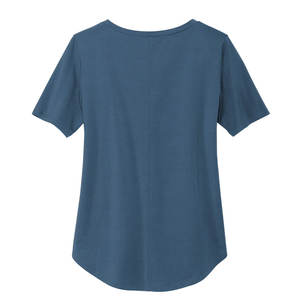 Blue <b>Slim</b> Fit Womens Round Neck Short Sleeve T-Shirt - Product Image 2