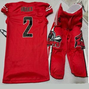 Conjunto de ropa deportiva, uniformes de fútbol americano ajustados de secado rápido para adultos, camiseta de fútbol americano para personas mayores y jóvenes - Product Image 3