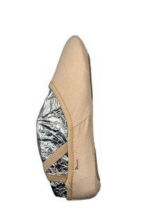 Chaussons de ballet personnalisés en toile à semelle fendue, légers et flexibles, pour la pratique et la performance, unisexe, OEM ODM - Product Image 4