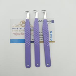 Pince à épiler à pointe en fibre de couleur violette personnalisée 90 volume pince à épiler à pointe en fibre pour l'extension des cils - Product Image 3