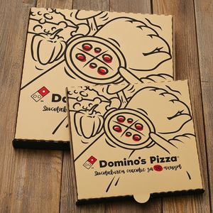 Boîte à pizza en papier kraft écologique personnalisée pour les pizzerias et les chaînes de restauration - Product Image 3