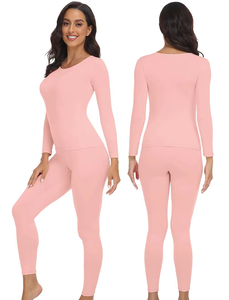 Nouvel ensemble de sous-vêtements thermiques multicolores pour femmes, courts, à capuche, ultra-doux, respirants, pour l'hiver, lot de 2 - Product Image 4