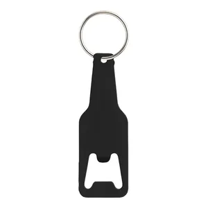 Apribottiglie Personalizzati in Alluminio con Portachiavi per Promozioni - Product Image 2