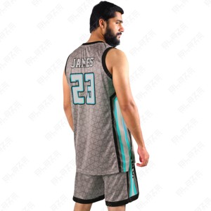 OEM personalizado de alta calidad Bsci verano Pantalones cortos de baloncesto Unisex adulto deporte Jersey conjunto transpirable de talla grande uniforme de baloncesto - Product Image 3